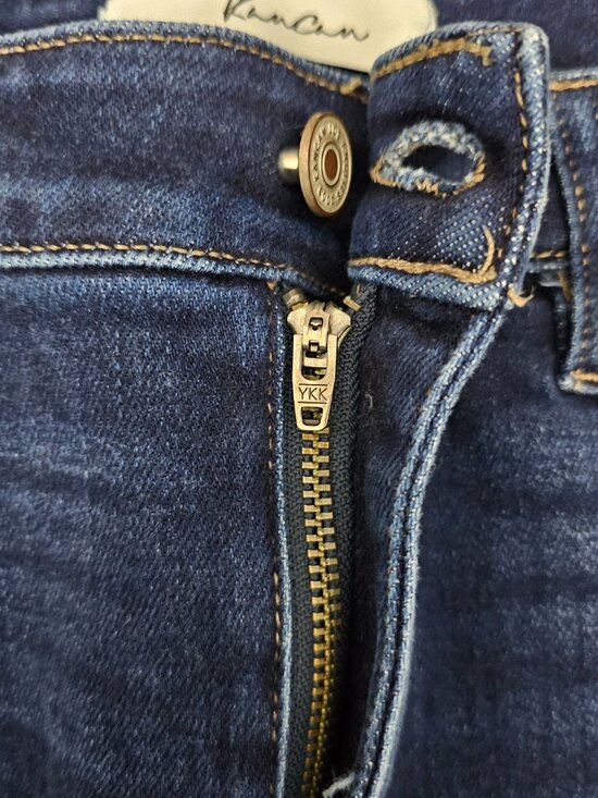 Kancan Maria Women's Denim High-rise Skinny Fray Hem Ankle Blue Jeans Size 9/28 - Picture 7 of 10